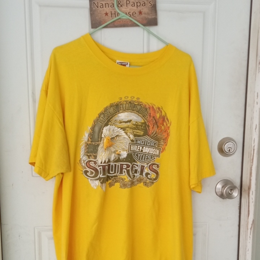 Yellow Men's 2x Harley Sturgis